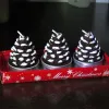Romantic Christmas Eve gifts decorated with Christmas candles. Cute little aluminum shell-shaped candles for Christmas details Picture